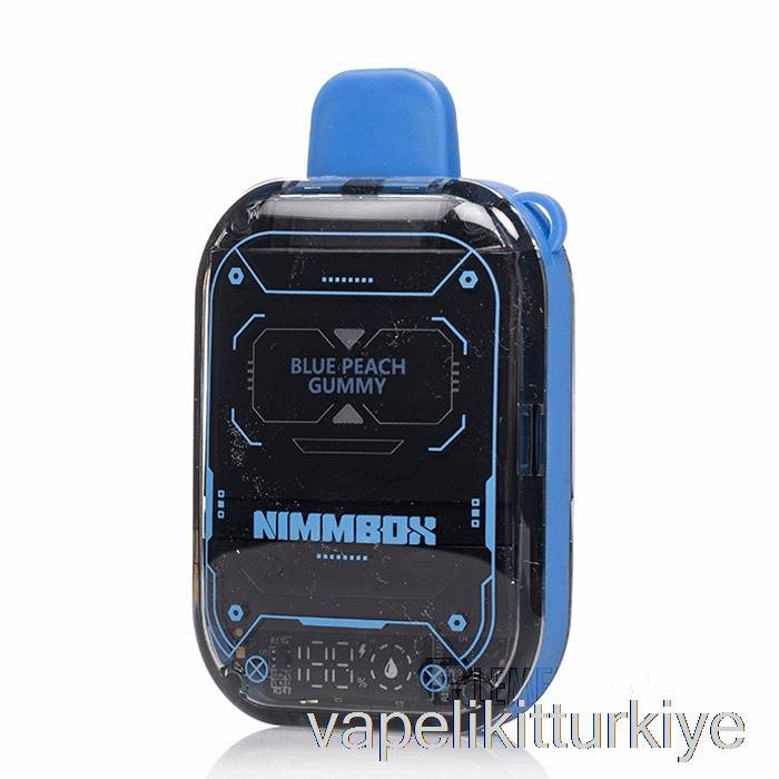 Vape Elektronik Sigara Vapengin Nimmbox 10000 Tek Kullanımlık Mavi şeftali Sakızlı